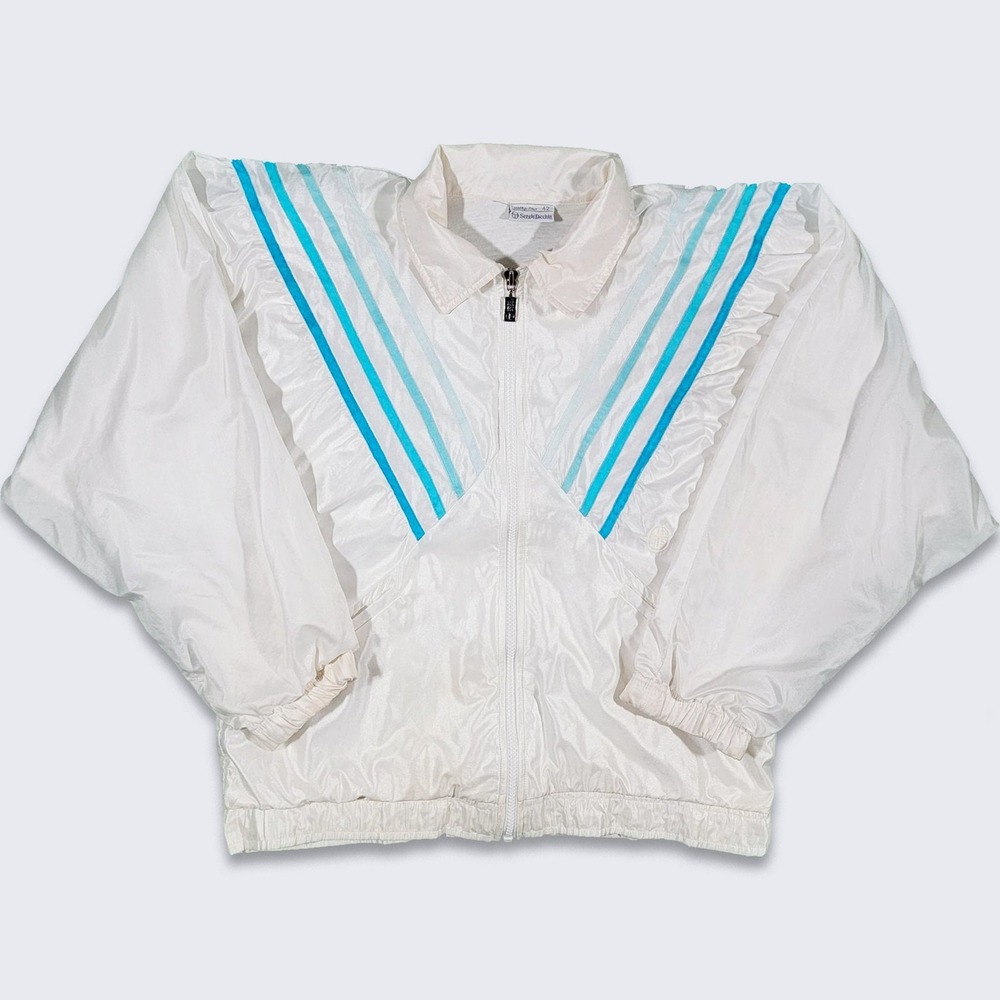 Sergio Tacchini Vintage 90s Windbreaker Track Jacket - Made in Italy